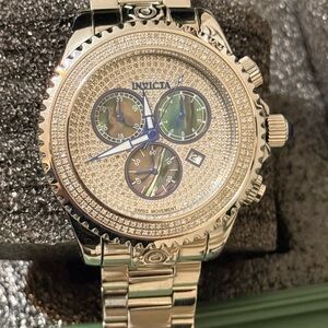 Invicta Grand Diver Diamond Accent Men’s Watch – Silver Stainless Steel